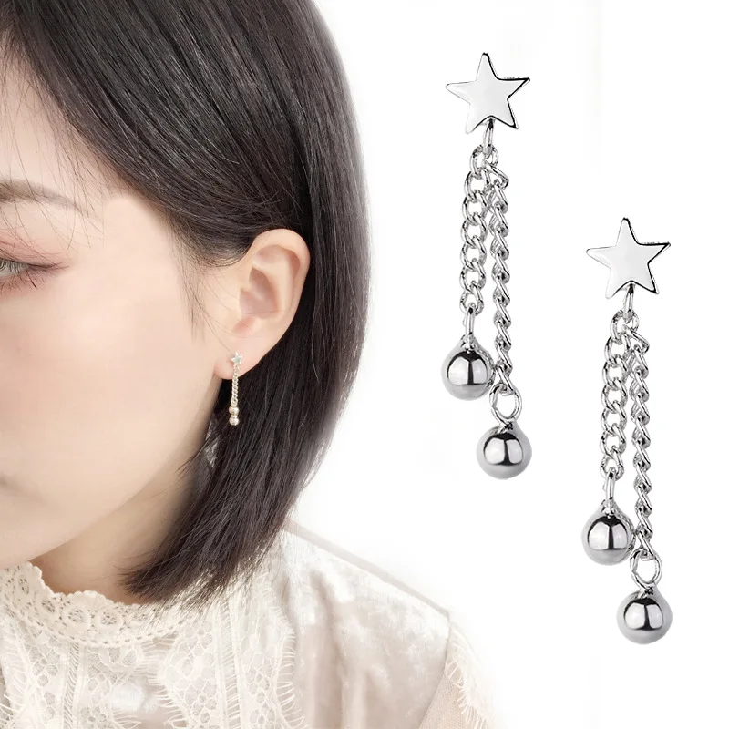 Todorova Simple Creative Ball Drop Earring Five-pointed Star Chain Tassel Earrings for Women Fashion Ear Jewelry
Todorova Simple Creative Ball Drop Earring Five-pointed Star Chain Tassel Earrings for Women Fashion Ear Jewelry