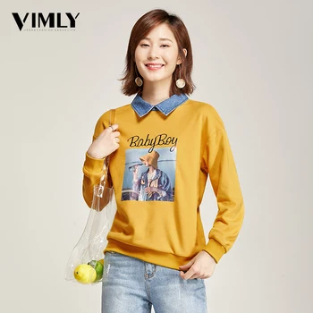 Vimly Women Casual Cotton Sweatshirts Female Spring Autumn Streetwear Sweatshirt Pullovers Women Pattern Printed Hoodies Tops
Vimly Women Casual Cotton Sweatshirts Female Spring Autumn Streetwear Sweatshirt Pullovers Women Pattern Printed Hoodies Tops