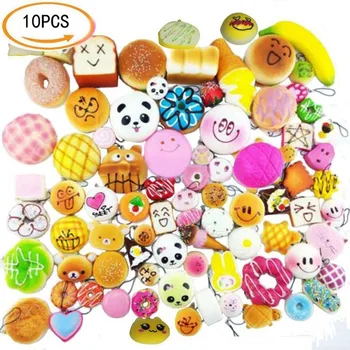 10Pcs/Set Squeeze Toys Kawaii Mini Soft Slow Rising Stress Relieve Toy Key Chain Strap Charms Pendent Decoration Random Shape
10Pcs/Set Squeeze Toys Kawaii Mini Soft Slow Rising Stress Relieve Toy Key Chain Strap Charms Pendent Decoration Random Shape