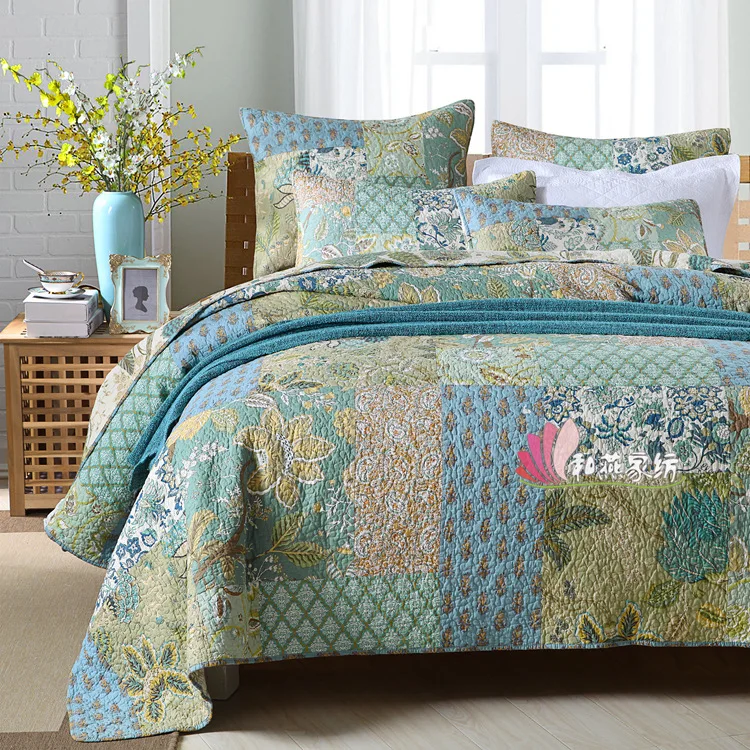 Europe And America Retro Really Block Quiltedtextiles Three-piece Bed Cover Set KING Code Washing Summer Blanket Airable Cover
Europe And America Retro Really Block Quiltedtextiles Three-piece Bed Cover Set KING Code Washing Summer Blanket Airable Cover