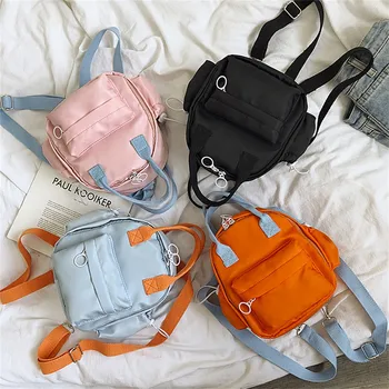 Large Capacity Solid Color Waterproof Daypack Nylon Casual School Bag Mini Backpack zip Travel outdoor backpack women рюкзак2020
Large Capacity Solid Color Waterproof Daypack Nylon Casual School Bag Mini Backpack zip Travel outdoor backpack women рюкзак2020