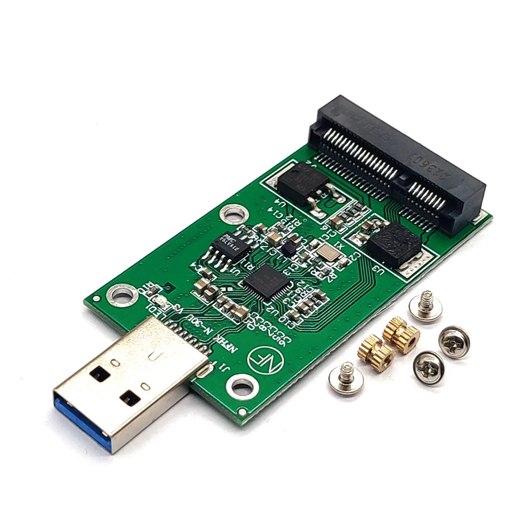 

Mini USB 3.0 to PCIE mSATA External SSD PCBA Conveter Adapter Card
