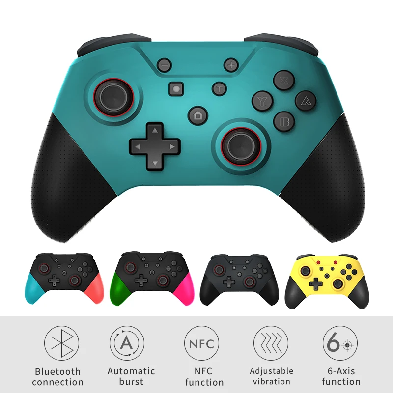 For Switch Pro Bluetooth wireless controller with nfc functions 6-Axis supports Amiibo role sensing for Nintend Switch console
For Switch Pro Bluetooth wireless controller with nfc functions 6-Axis supports Amiibo role sensing for Nintend Switch console