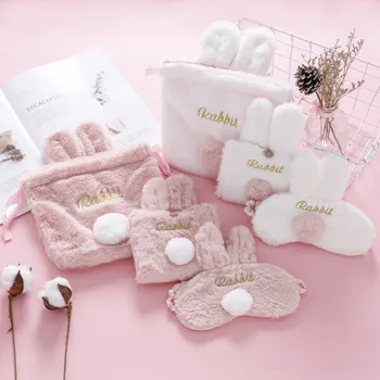 Fashion Women Girls plush Rabbit Drawstring Bag Makeup Cosmetic Bags Blindfold Kawaii Storage bag Money Holder Purse Phone Pouch
Fashion Women Girls plush Rabbit Drawstring Bag Makeup Cosmetic Bags Blindfold Kawaii Storage bag Money Holder Purse Phone Pouch
