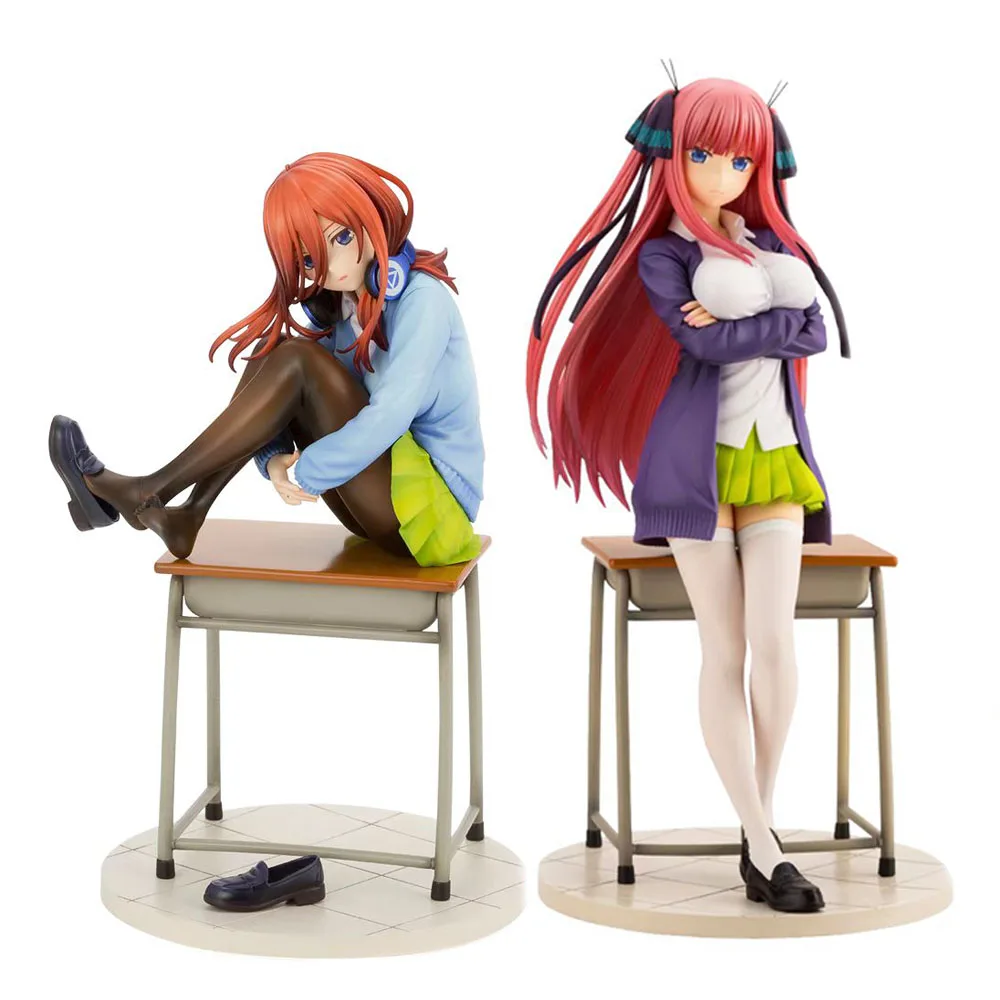 20CM PVC Anime Figure Quintessential Quintuplets Action Figuras Miku Nakano the 3rd Girl On Desk Sexy Beauty Model Toys
20CM PVC Anime Figure Quintessential Quintuplets Action Figuras Miku Nakano the 3rd Girl On Desk Sexy Beauty Model Toys