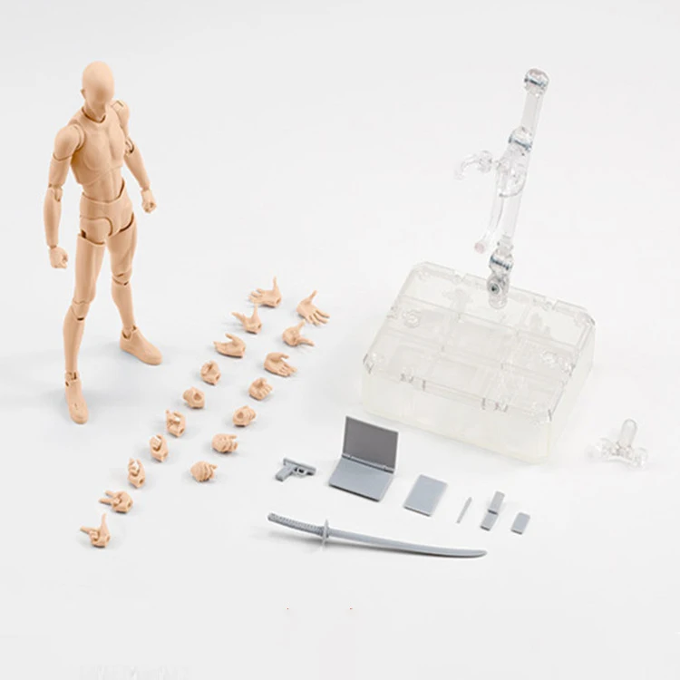 1 Set Drawing Figures For Artists Action Figure Model Human Mannequin Man and Woman Set Action Figure Toys Draw figures figurine