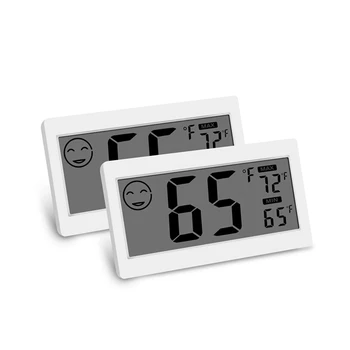 Digital Thermometer Indoor Hygrometer Room Temperature Monitor Humidity Gauge with Big Screen Stand Wall Hanging Magnet Greenhou
Digital Thermometer Indoor Hygrometer Room Temperature Monitor Humidity Gauge with Big Screen Stand Wall Hanging Magnet Greenhou