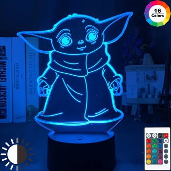 3d Led Night Light Star Wars Baby Yoda Meme Figure Nightlight for Kids Child Bedroom Decor Table Lamp Baby Night Light Mini Yoda 
3d Led Night Light Star Wars Baby Yoda Meme Figure Nightlight for Kids Child Bedroom Decor Table Lamp Baby Night Light Mini Yoda