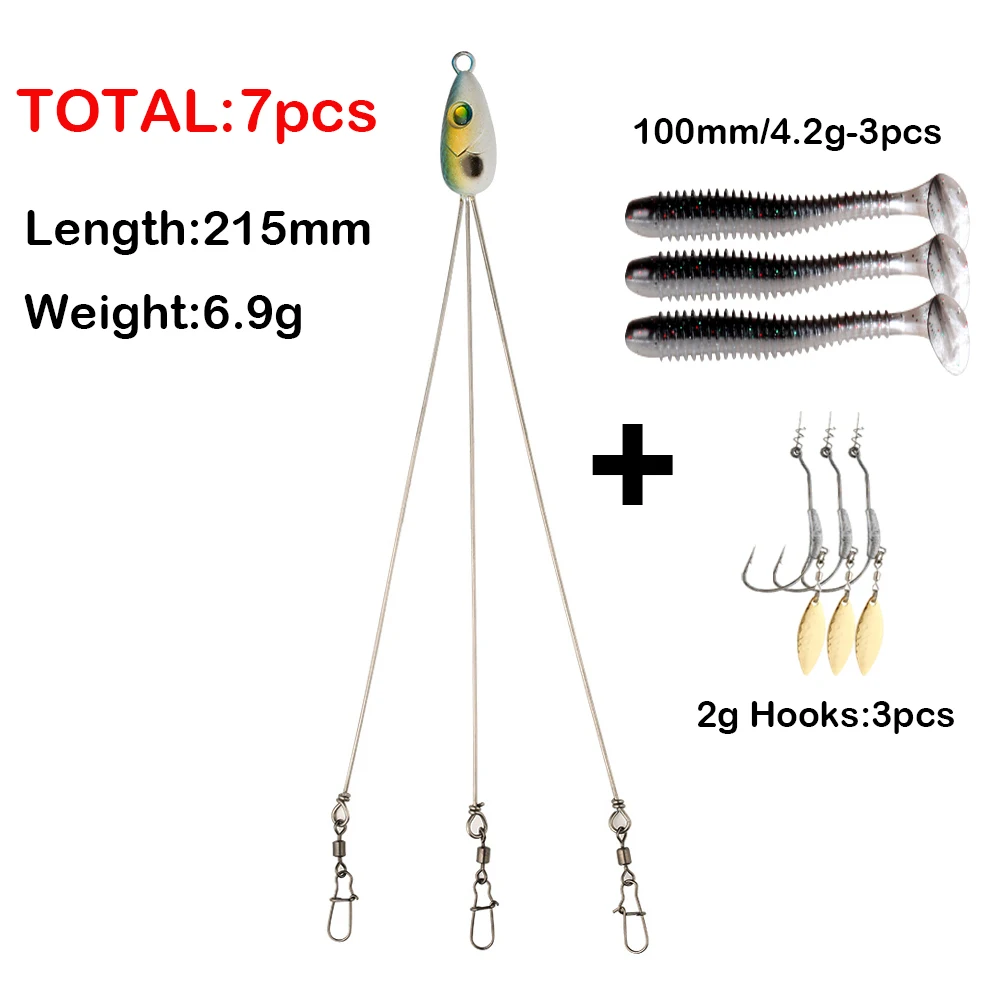 ATUENO Fishing lure Alabama Rig Head Swimming Bait Umbrella Rig 5 Arms Bass Fishing Group Lure Extend Spinner Bait
ATUENO Fishing lure Alabama Rig Head Swimming Bait Umbrella Rig 5 Arms Bass Fishing Group Lure Extend Spinner Bait