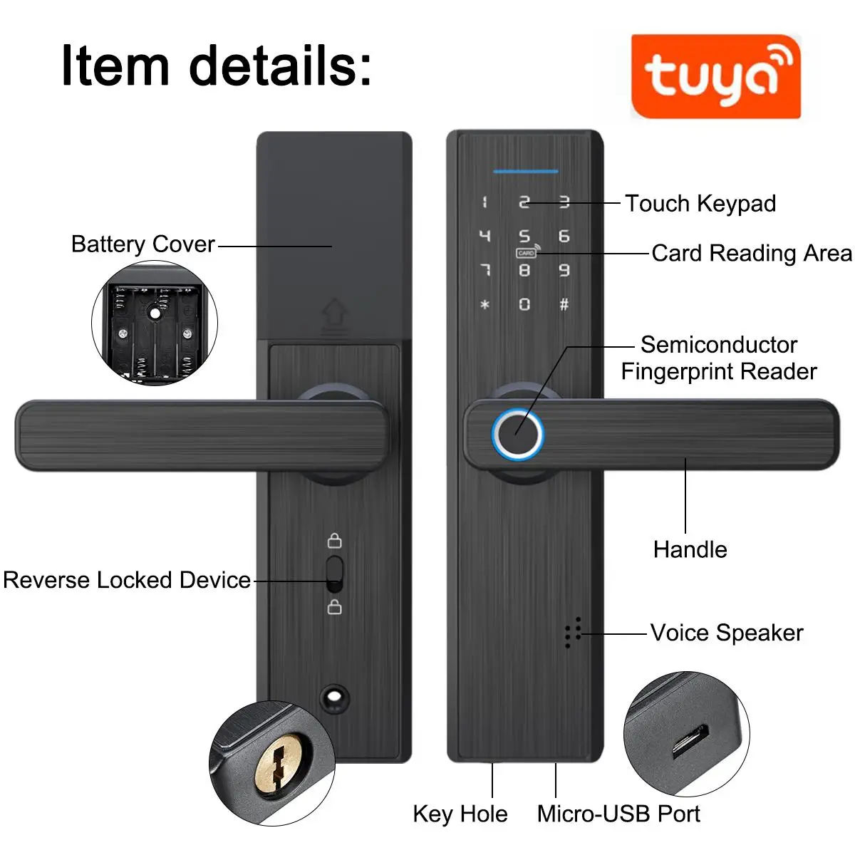 Smart Fingerprint Door Lock Card Key Digital Code Electronic Lock Home Room Security Mortise Wire Drawing Panel For Tuya wifi
Smart Fingerprint Door Lock Card Key Digital Code Electronic Lock Home Room Security Mortise Wire Drawing Panel For Tuya wifi