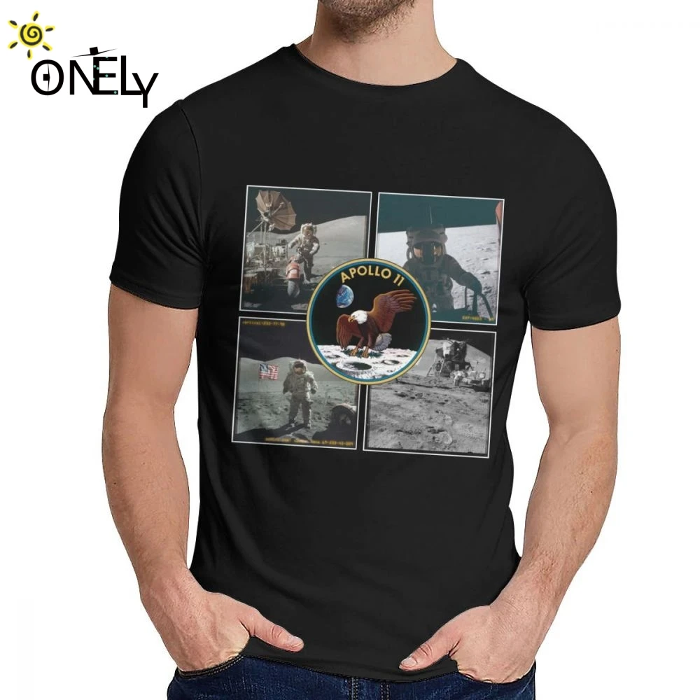Винтаж Apollo 11 50th Юбилей Homme футболка для мужчин Мягкий хлопок Camiseta с круглым