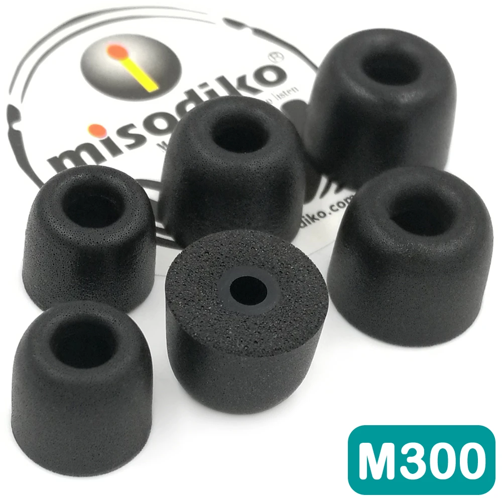Пенопластовые наконечники для наушников misodiko M300 Shure SE215 SE315 SE535 SE425 SE846/ Klipsch/ Etymotic