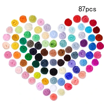 MIUSIE Mixed Color Felting Wool Fiber Needle Felting Natural Collection For Animal Projects Felting Wool for Needlework
MIUSIE Mixed Color Felting Wool Fiber Needle Felting Natural Collection For Animal Projects Felting Wool for Needlework