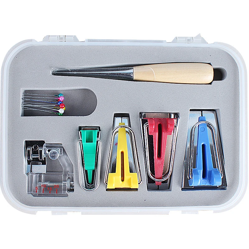 Multi-function Household Electric Sewing Machine Accessories Bias Tape Maker Kit 18*14*3cm
Multi-function Household Electric Sewing Machine Accessories Bias Tape Maker Kit 18*14*3cm