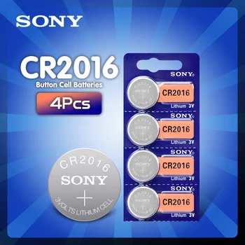 4Pcs For Sony CR2016 Lithium Button Battery 3V cr 2016 DL2016 KCR2016 BR2016 Coin Cell batteries for watch computer
4Pcs For Sony CR2016 Lithium Button Battery 3V cr 2016 DL2016 KCR2016 BR2016 Coin Cell batteries for watch computer