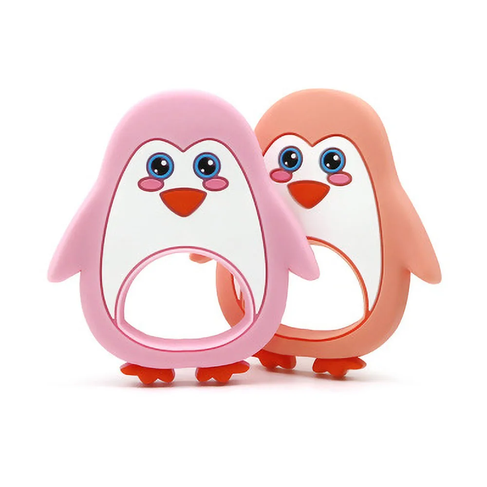 Baby Silicone Teethers Food Grade Silicone Cartoon penguin Teether DIY Teething Toys For Teeth Infant Baby Teethers 
Baby Silicone Teethers Food Grade Silicone Cartoon penguin Teether DIY Teething Toys For Teeth Infant Baby Teethers