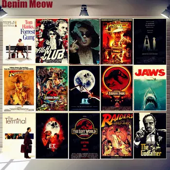 Movie Posters Film Plaque Vintage Metal Tin Signs Cafe Bar Cinema Decor E.T. JAWS Jurassic Park Retro Painting Wall Sticker N311
Movie Posters Film Plaque Vintage Metal Tin Signs Cafe Bar Cinema Decor E.T. JAWS Jurassic Park Retro Painting Wall Sticker N311