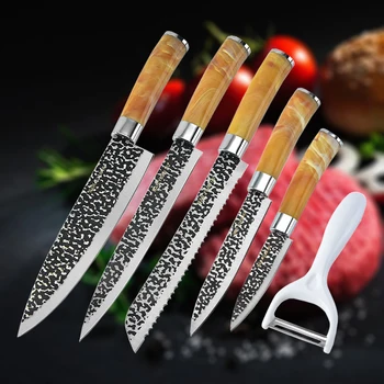 6Pcs/set sharp Stainless Steel kitchen knife Chef Knives Slicing Knife Boning Knife Meat Fruit Cleaver Peeler Kitchen Tools
6Pcs/set sharp Stainless Steel kitchen knife Chef Knives Slicing Knife Boning Knife Meat Fruit Cleaver Peeler Kitchen Tools