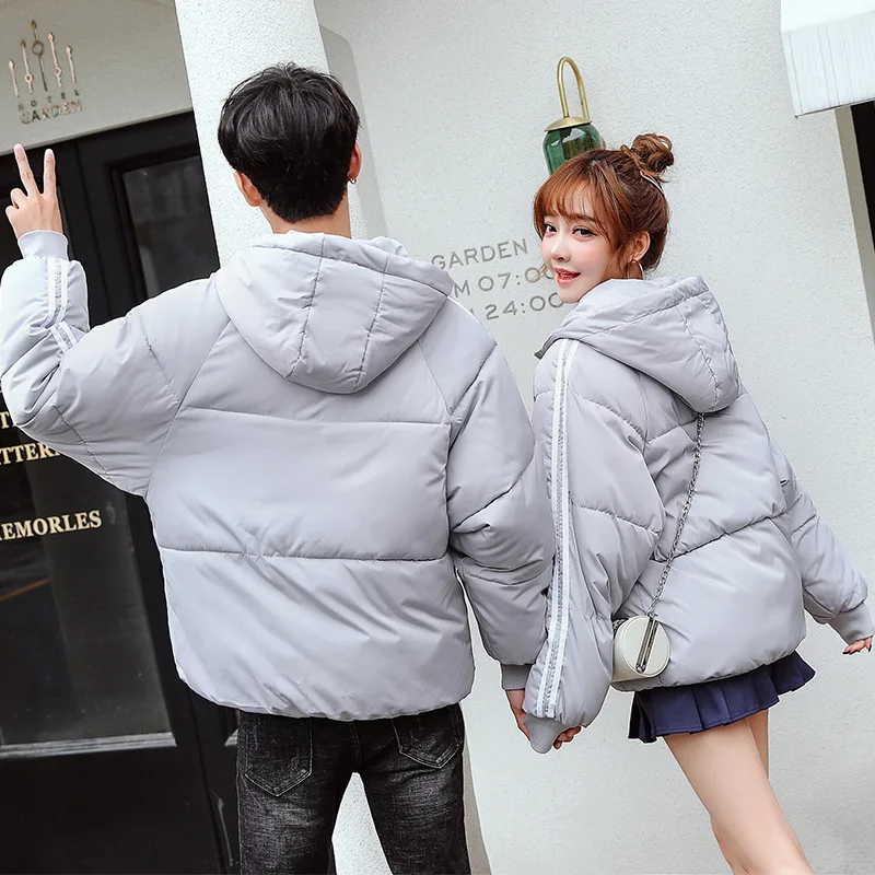 Couple Clothes Cotton-padded Clothes Female Short Coltsfoot Thick down Coat Loose-Fit Solid Color Cotton Coat 2019 New Style Kor
Couple Clothes Cotton-padded Clothes Female Short Coltsfoot Thick down Coat Loose-Fit Solid Color Cotton Coat 2019 New Style Kor