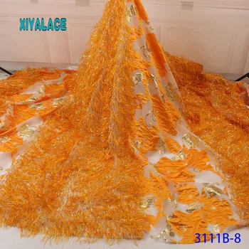 Luxury African Brocade Lace Fabric Wiht 3D Sequence Matter For Evening Dress 2019 High Quality Lace Trim 5yards YA3111B-8
Luxury African Brocade Lace Fabric Wiht 3D Sequence Matter For Evening Dress 2019 High Quality Lace Trim 5yards YA3111B-8