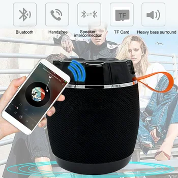 Portable Bluetooth Mini Speaker Wireless Subwoofer Speaker Stereo Sound Box Cloth Cover Fabric Tablet Speaker black
Portable Bluetooth Mini Speaker Wireless Subwoofer Speaker Stereo Sound Box Cloth Cover Fabric Tablet Speaker black