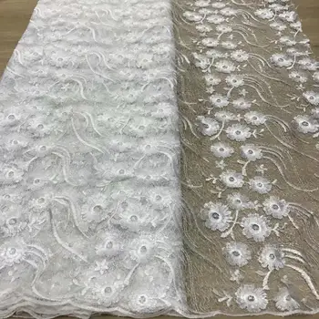 2020 White New Arrival Brocade Lace Fabrics French Tulle Lace Embroidered Nigerian Net Lace Fabrics for Women Wedding Dress
2020 White New Arrival Brocade Lace Fabrics French Tulle Lace Embroidered Nigerian Net Lace Fabrics for Women Wedding Dress