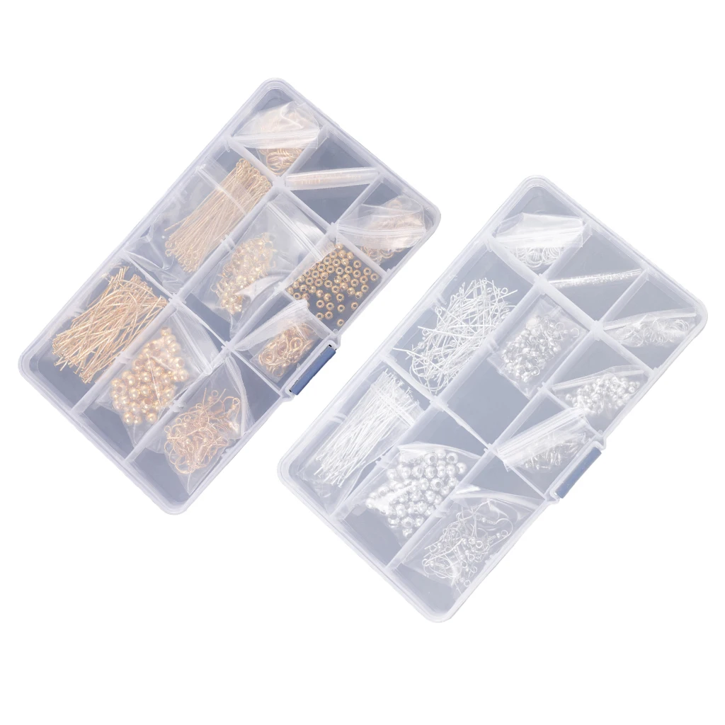 2 Boxes Silver Color and Gold Color Jewelry Making Accessories Bracelet Kit Jewelry Making Set for Dress Up Crafts 
2 Boxes Silver Color and Gold Color Jewelry Making Accessories Bracelet Kit Jewelry Making Set for Dress Up Crafts