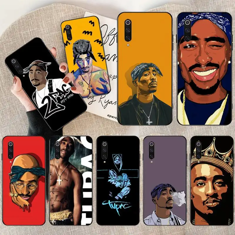 Новый черный чехол Rapper 2pac Tupac для сотового телефона Xiaomi Mi10 10Pro 10 lite Mi9 9SE 8SE Pocophone F1 Mi8