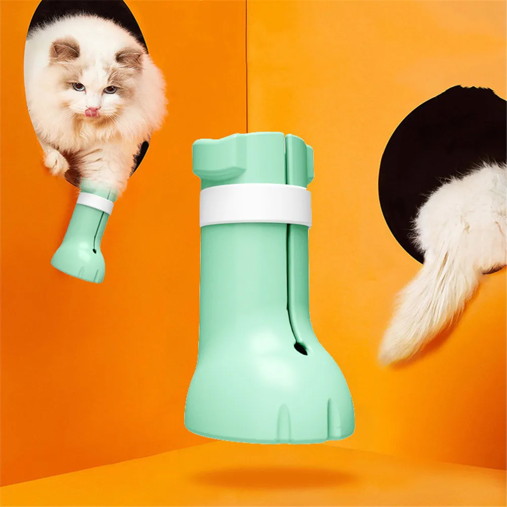 Cat Anti-Scratching Boots Kitten Claw Paw Nails Foot Cover Protector Pet Adjustable Silicone Soft Shoes Pets Bath Washing Boots Cat Anti-Scratching Boots Kitten Claw Paw Nails Foot Cover Protector Pet Adjustable Silicone Soft Shoes Pets Bath Washing Boots