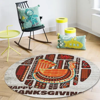 Turkey Bird Thanksgiving Geometric Pattern Rugs And Carpets For Home Living Room Round Rug For Children Rooms Non-Slip
Turkey Bird Thanksgiving Geometric Pattern Rugs And Carpets For Home Living Room Round Rug For Children Rooms Non-Slip