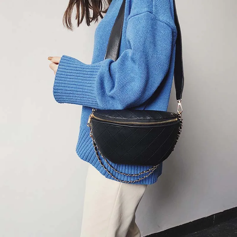 2019 Chain Waist Bag Women Leather Belt Bag Women Chest Bag Zipper Hip Bag High Capacity Banana Bag Shoulder Kidney Bags
2019 Chain Waist Bag Women Leather Belt Bag Women Chest Bag Zipper Hip Bag High Capacity Banana Bag Shoulder Kidney Bags