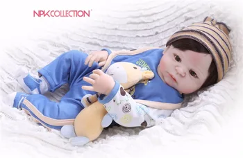 NPK Real 57CM Full Body Silicone Boy Reborn Babies Doll Toys Prince Babies Doll Wig Hair Birthday Gift Kids Brinquedos 
NPK Real 57CM Full Body Silicone Boy Reborn Babies Doll Toys Prince Babies Doll Wig Hair Birthday Gift Kids Brinquedos