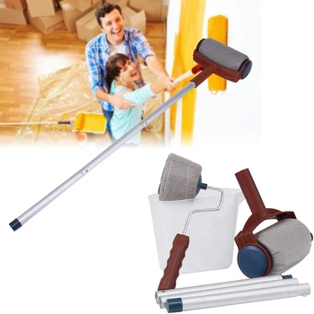 Wall Painting Tool Set Multifunctional Paint Roller Brush 6 Pcs Set Professional DIY Flocked Edger
Wall Painting Tool Set Multifunctional Paint Roller Brush 6 Pcs Set Professional DIY Flocked Edger