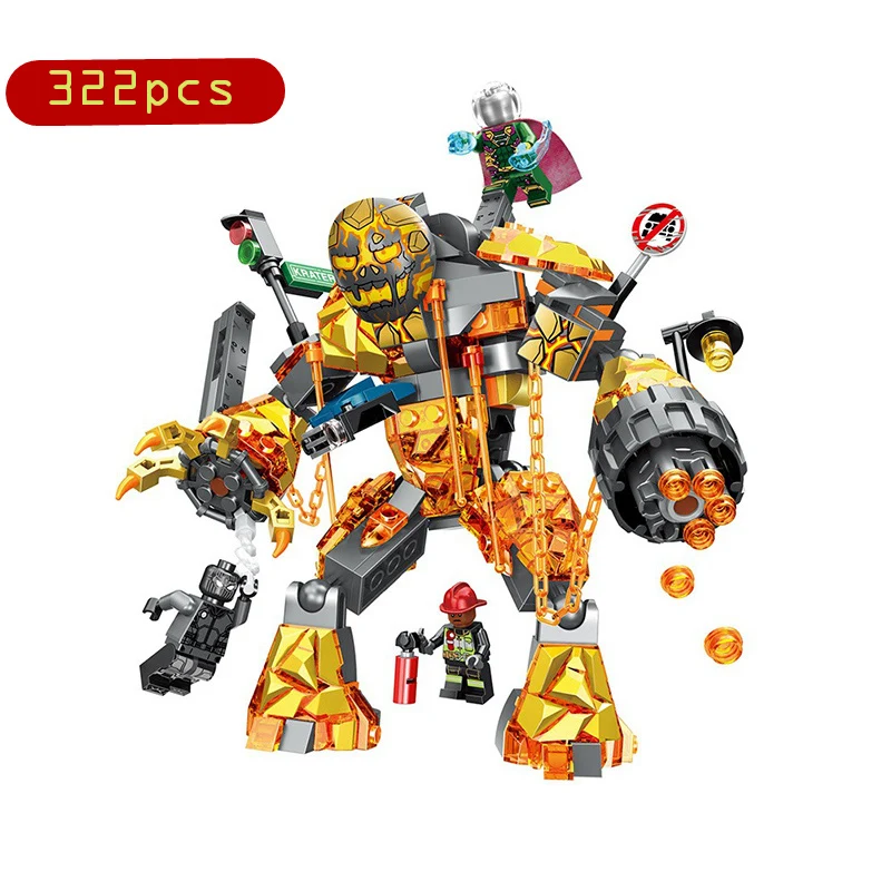 295pcs New 2019 Marvel Avengers Super Heroes Series Spiderman Molten Man Battle 76128 Building Kit Building Blocks Bricks Toys 
295pcs New 2019 Marvel Avengers Super Heroes Series Spiderman Molten Man Battle 76128 Building Kit Building Blocks Bricks Toys