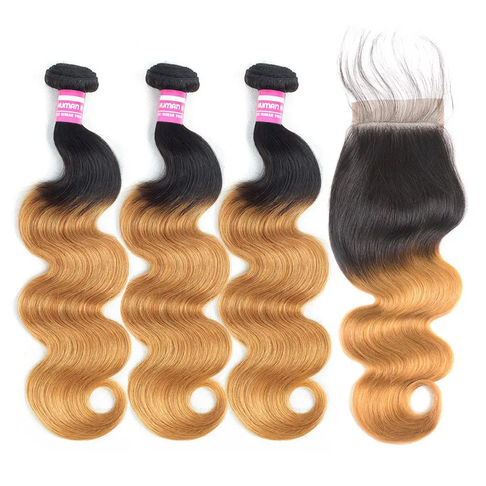 3/4 Pcs T1B/27 Malaysian Hair Bundles With Closure Remy Human Hair Bundles Ombre Body Wave Bundles With Closure
3/4 Pcs T1B/27 Malaysian Hair Bundles With Closure Remy Human Hair Bundles Ombre Body Wave Bundles With Closure