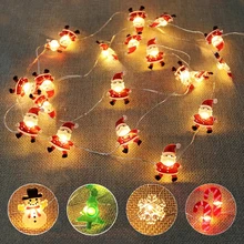 2M Santa Claus LED String Lights Garland Xmas tree Merry Christmas Decoration for Home Fairy Light Navidad 2021 Gift New year
2M Santa Claus LED String Lights Garland Xmas tree Merry Christmas Decoration for Home Fairy Light Navidad 2021 Gift New year