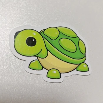 (2 style)Little green turtle die cut adhesive sticker label printing custom 
(2 style)Little green turtle die cut adhesive sticker label printing custom
