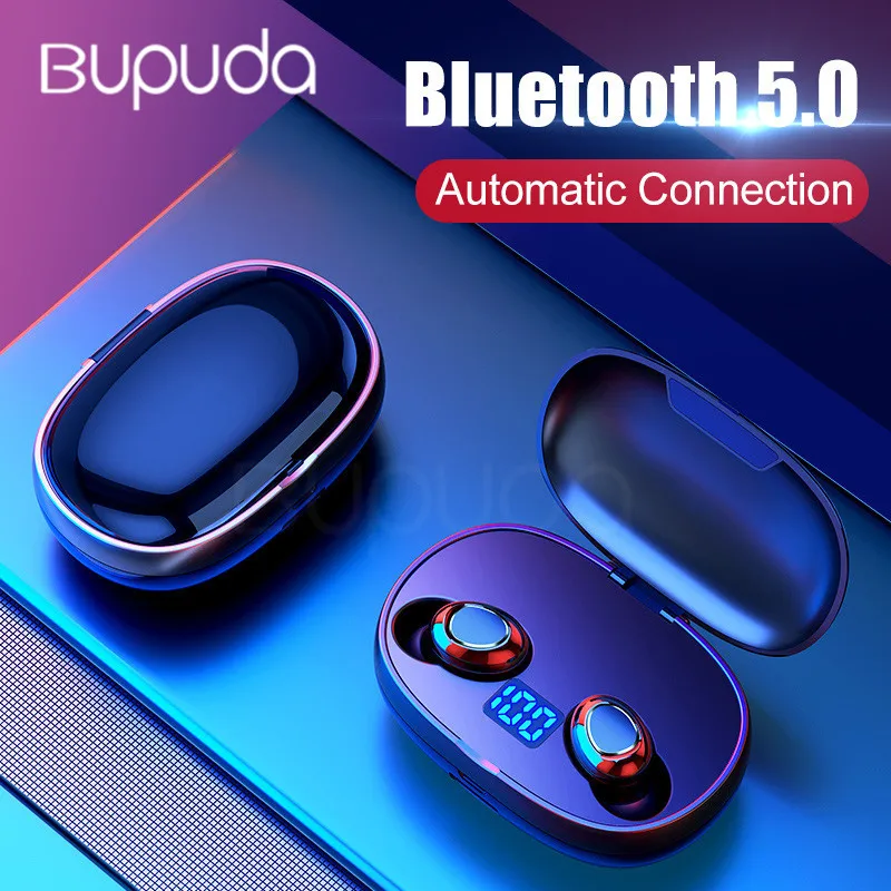 TWS 5.0 Bluetooth 9D Stereo Earphones Wireless Headphones Sport Waterproof Headset For iOS Android With 2200mAh Power Bank + Mic
TWS 5.0 Bluetooth 9D Stereo Earphones Wireless Headphones Sport Waterproof Headset For iOS Android With 2200mAh Power Bank + Mic