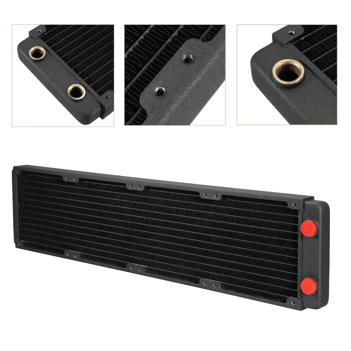 G1/4 Thread Water Cooling Row 480mm 12 Tubes Copper Computer Water Cooling Radiator CPU Liquid Water Heatsink
G1/4 Thread Water Cooling Row 480mm 12 Tubes Copper Computer Water Cooling Radiator CPU Liquid Water Heatsink