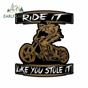 EARLFAMILY 13cm x 11.4cm for Ride It Like You Stole It Skull Car Sticker Scratch-proof Personality Decal Waterproof Decoration
EARLFAMILY 13cm x 11.4cm for Ride It Like You Stole It Skull Car Sticker Scratch-proof Personality Decal Waterproof Decoration