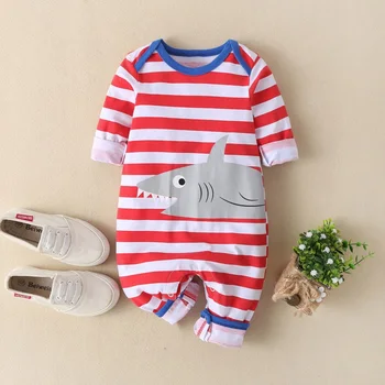 New Autumn Baby Newborn Baby Rompers Long Sleeve Cartoon SHARKS CUTE STRIPED Printed Clothes Boys Cotton Jumpsuit High Quality
New Autumn Baby Newborn Baby Rompers Long Sleeve Cartoon SHARKS CUTE STRIPED Printed Clothes Boys Cotton Jumpsuit High Quality