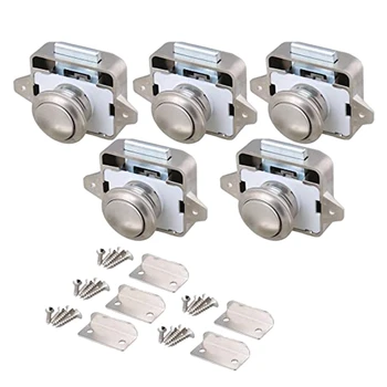 5Pcs 26mm Opening Hole Pearl Nickel Keyless Push Button Cabinet Latch Knob for Motorhome Caravan Cupboard Cabinet Door
5Pcs 26mm Opening Hole Pearl Nickel Keyless Push Button Cabinet Latch Knob for Motorhome Caravan Cupboard Cabinet Door