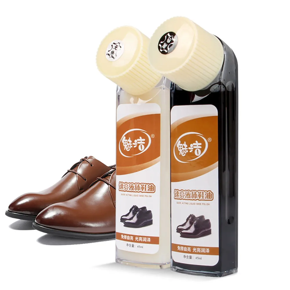 Leather Shoe Boot Polish Rich Glossy Shine Wax Liquid Protection Nourishes Home shoe polish liquid for smooth leather shoes 45ml 
Leather Shoe Boot Polish Rich Glossy Shine Wax Liquid Protection Nourishes Home shoe polish liquid for smooth leather shoes 45ml