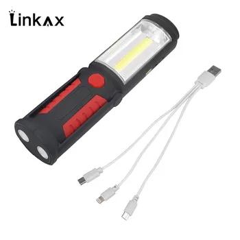 Rechargeable COB LED Magnetic Flashlight Inspection Work Lamp Light with Multi-function USB Cable Built in battery for emergency
Rechargeable COB LED Magnetic Flashlight Inspection Work Lamp Light with Multi-function USB Cable Built in battery for emergency