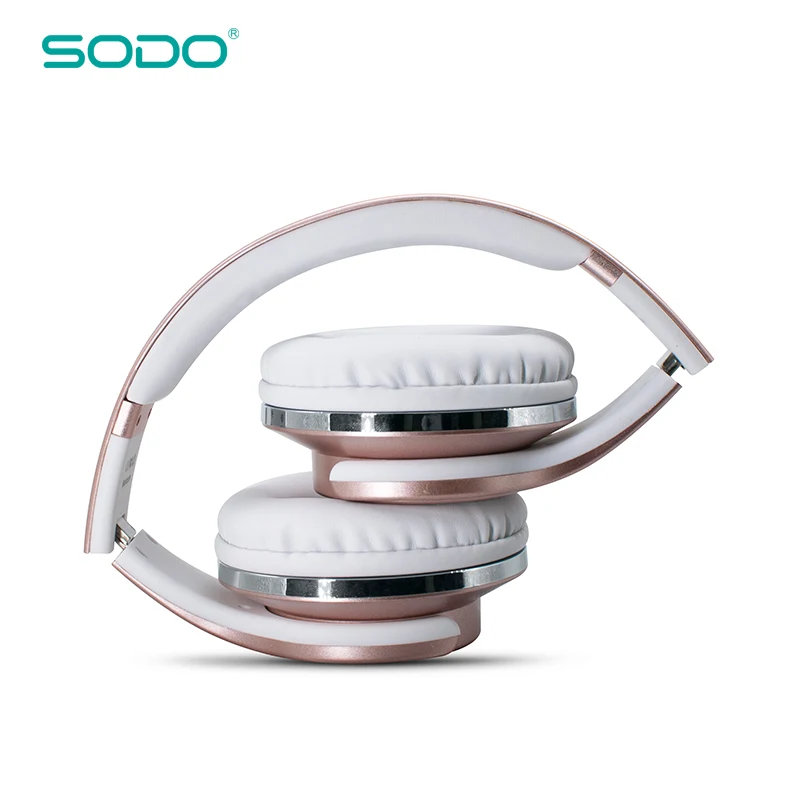 SODO Foldable NFC Hifi Stereo Wireless Over Headphones V5.0 with Mic Support TF Card Bluetooth MH1 Speakers 2 in 1 | Электроника
