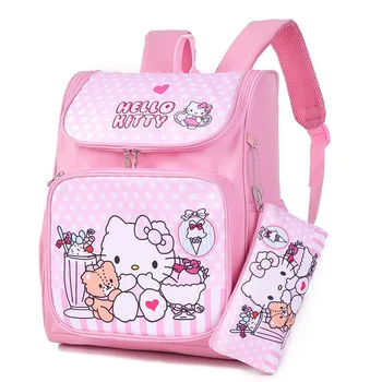 Hello Kitty Backpack with Pencil Bag Campus Simple Large Capacity Student Negative Breathable School Bag Backpack
Hello Kitty Backpack with Pencil Bag Campus Simple Large Capacity Student Negative Breathable School Bag Backpack