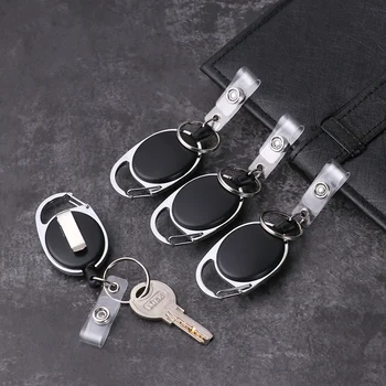 1pcs Retractable Key Chain Reel Clip Badge Holder ID Card Key Ring Carabine Durable Portable Stainless Steel Belt Clip Keychains
1pcs Retractable Key Chain Reel Clip Badge Holder ID Card Key Ring Carabine Durable Portable Stainless Steel Belt Clip Keychains