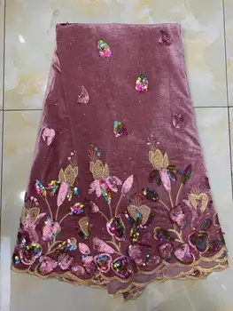 Stones Embroidered African Net Tulle velvet Lace Fabric For Noble Lady Bride Dresses Wedding Material Nigeria Sequins Mesh Lace
Stones Embroidered African Net Tulle velvet Lace Fabric For Noble Lady Bride Dresses Wedding Material Nigeria Sequins Mesh Lace