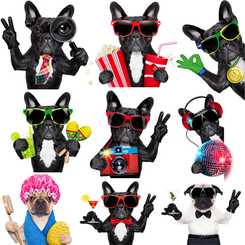 French Bulldogs Dogs Iron on Heat Transfer Printing Patches Stickers for Clothes DIY Appliques Washable Animal Patches Wholesale
French Bulldogs Dogs Iron on Heat Transfer Printing Patches Stickers for Clothes DIY Appliques Washable Animal Patches Wholesale