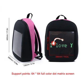 Backpack with LED Display Screen Outdoor Dynamic Advertising Backpack DIY Wireless LED Walking Advertising Backpack
Backpack with LED Display Screen Outdoor Dynamic Advertising Backpack DIY Wireless LED Walking Advertising Backpack